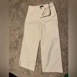 GUC CREAM CROP WIDE LEG BANANA REPUBLIC CORD PANTS - size 2